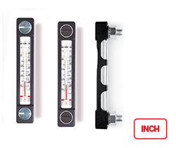 HCZ/T-AR-PT (inch sizes)-Level indicators with thermometer and protection frame